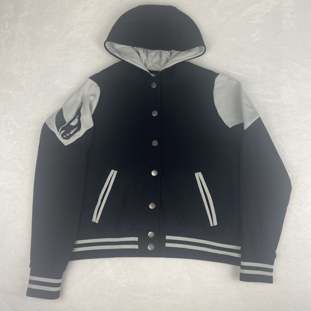 Torrid Star Wars The Mandalorian Cozy Fleece Varsity Jacket Womens 00 Black